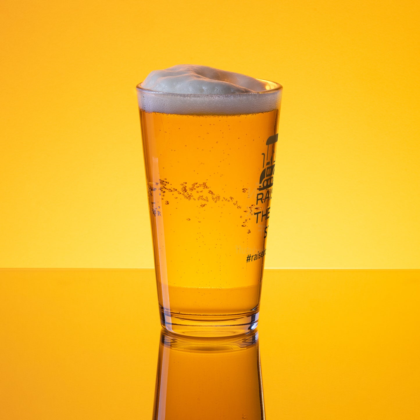 Raised on The Black Stuff pint glass